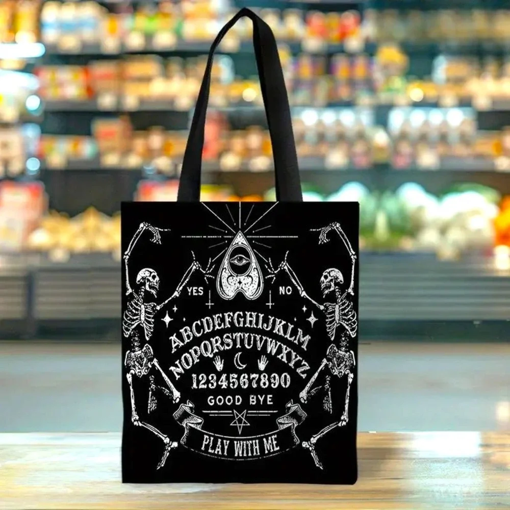 Ouija Board Skeleton Tote Bag Double Sided 15